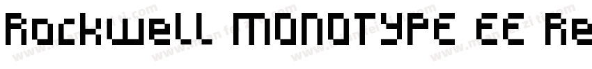 Rockwell MONOTYPE EE Regular字体转换